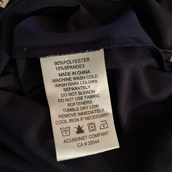 FootJoy Golf Short Sleeve Water Color Trim Blue Shirt size XS NWT - Picture 6 of 7